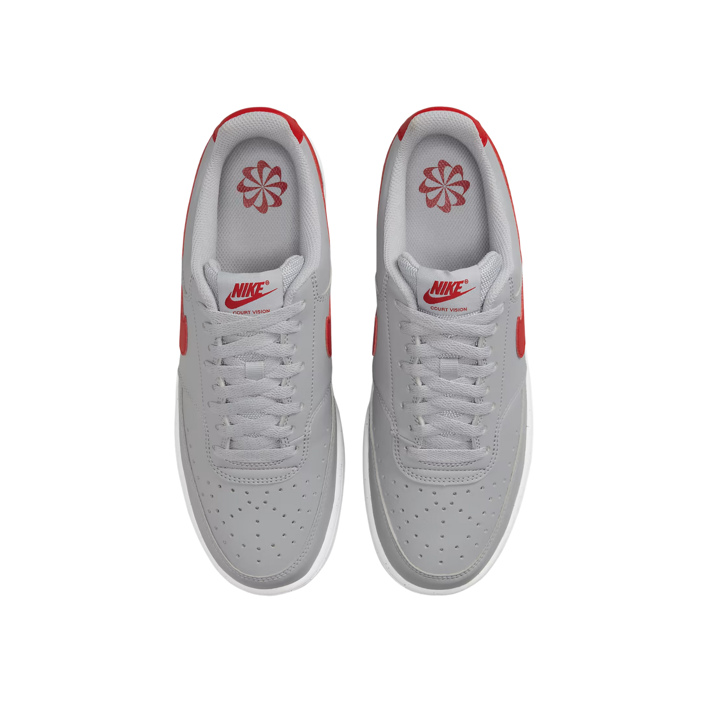 Nike Court Vision Low Next Nature Wolf Grey Red