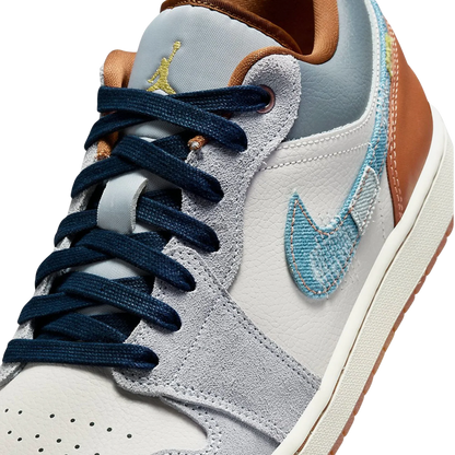 Nike Air Jordan 1 Low SE Repaired Denim Swoosh